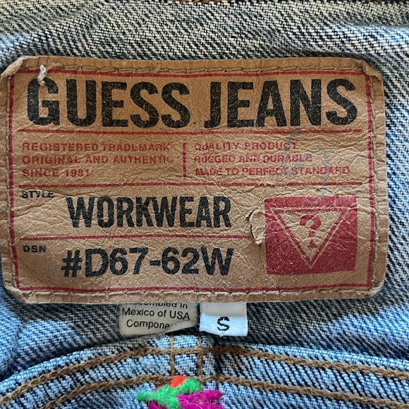 Guess Hand Embellished Jean Jacket - Picture 12 of 13